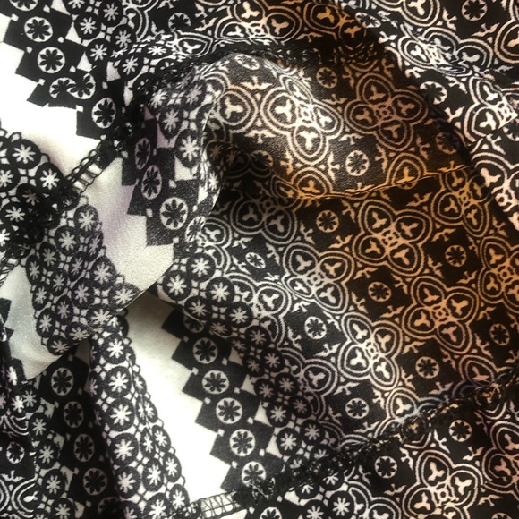 Boho Hippie Wide Leg Black & White - Picture 3 of 8